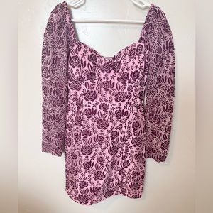 Adelyn Rae floral pink mini dress. Size small. Great condition. Worn once.